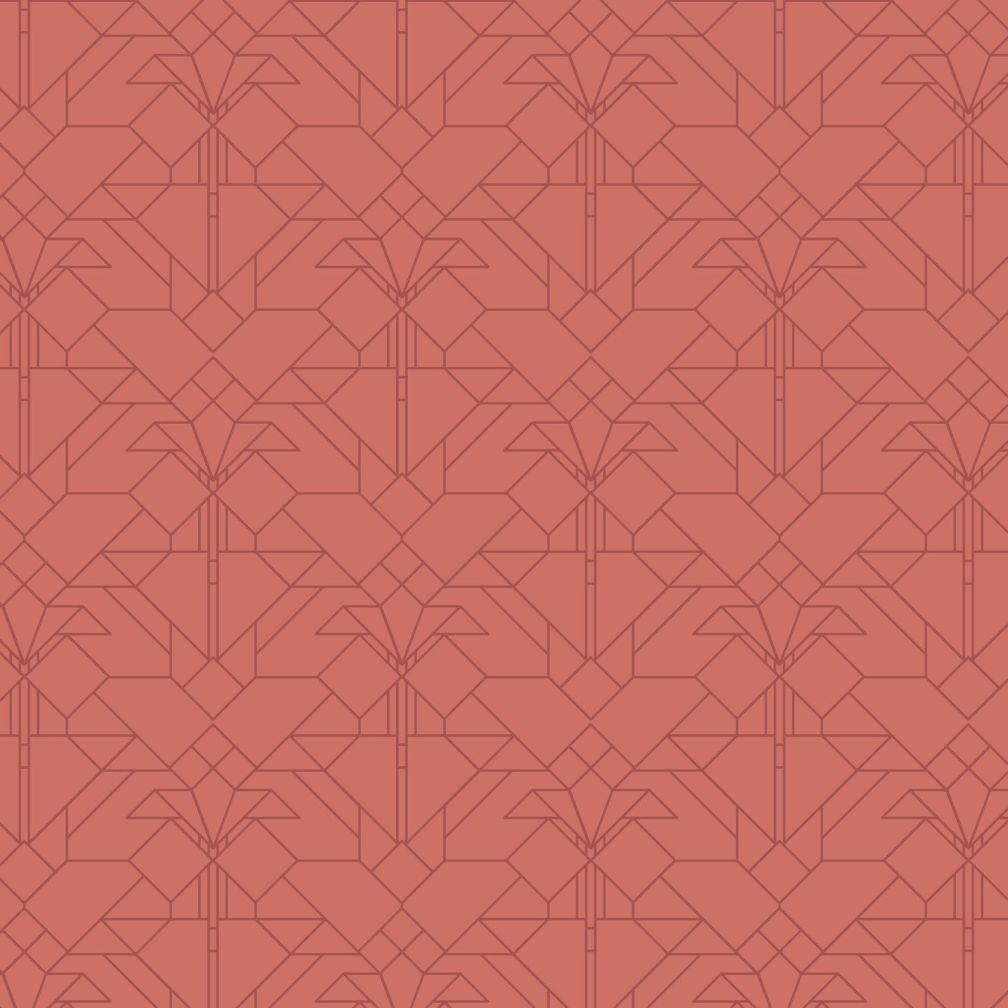 FLW Tone on Tone - Coonley Tulip - Bright