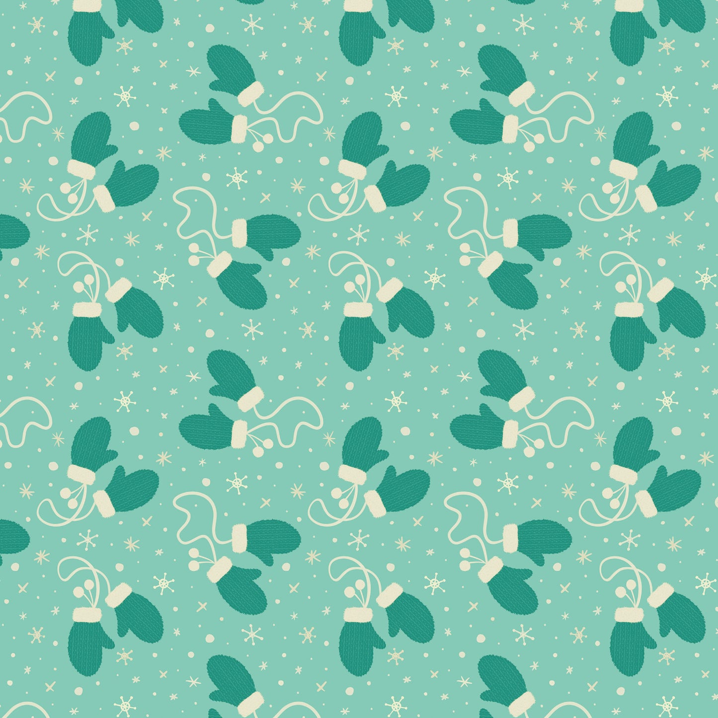 Bright Holiday - Warm Fuzzy Mittens