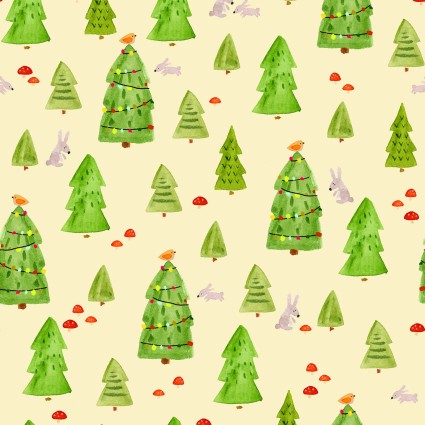 A Swell Noel - Holiday Forest - Cream