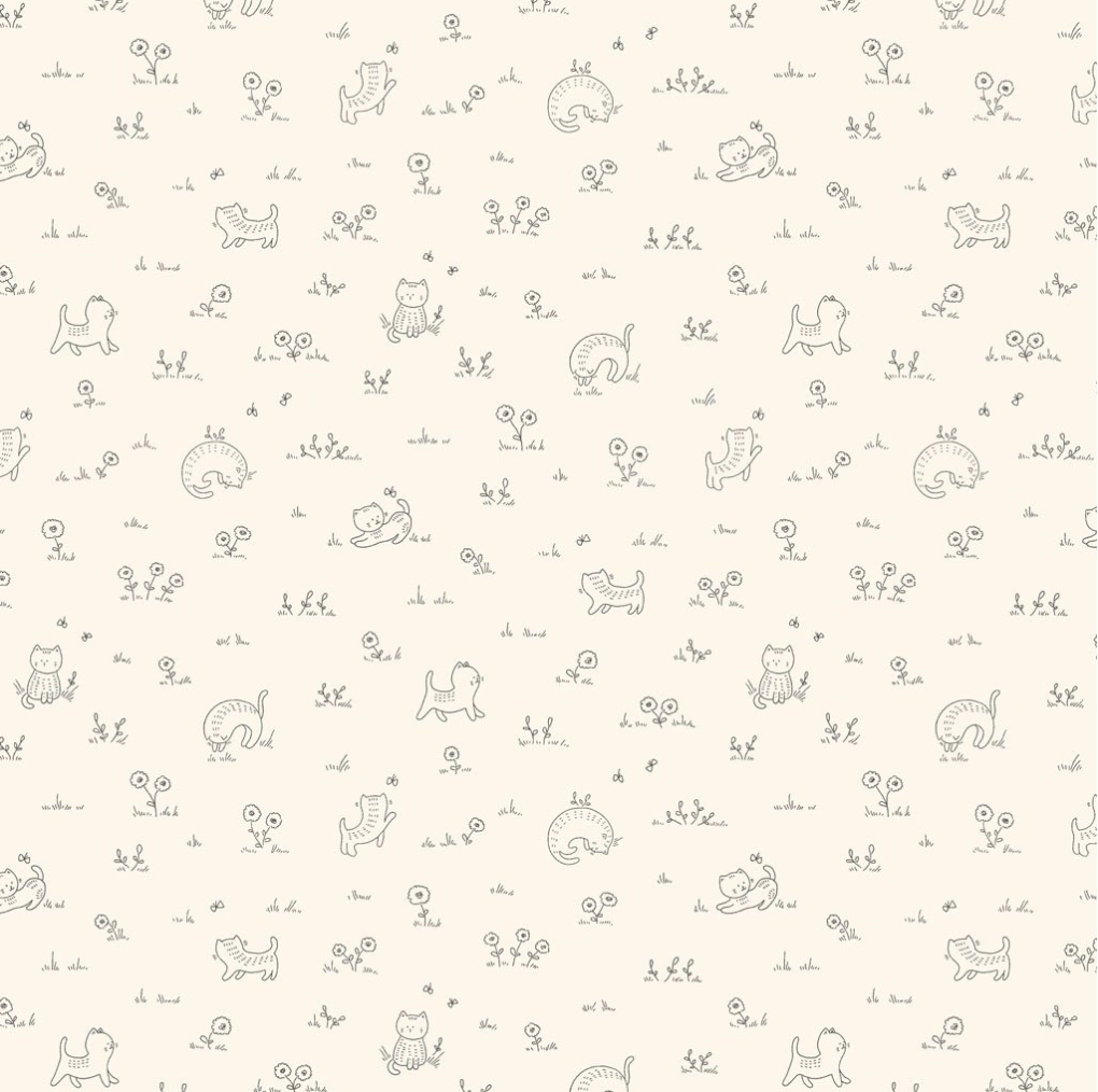 Kitten Fun - Playful Tonal - Cream