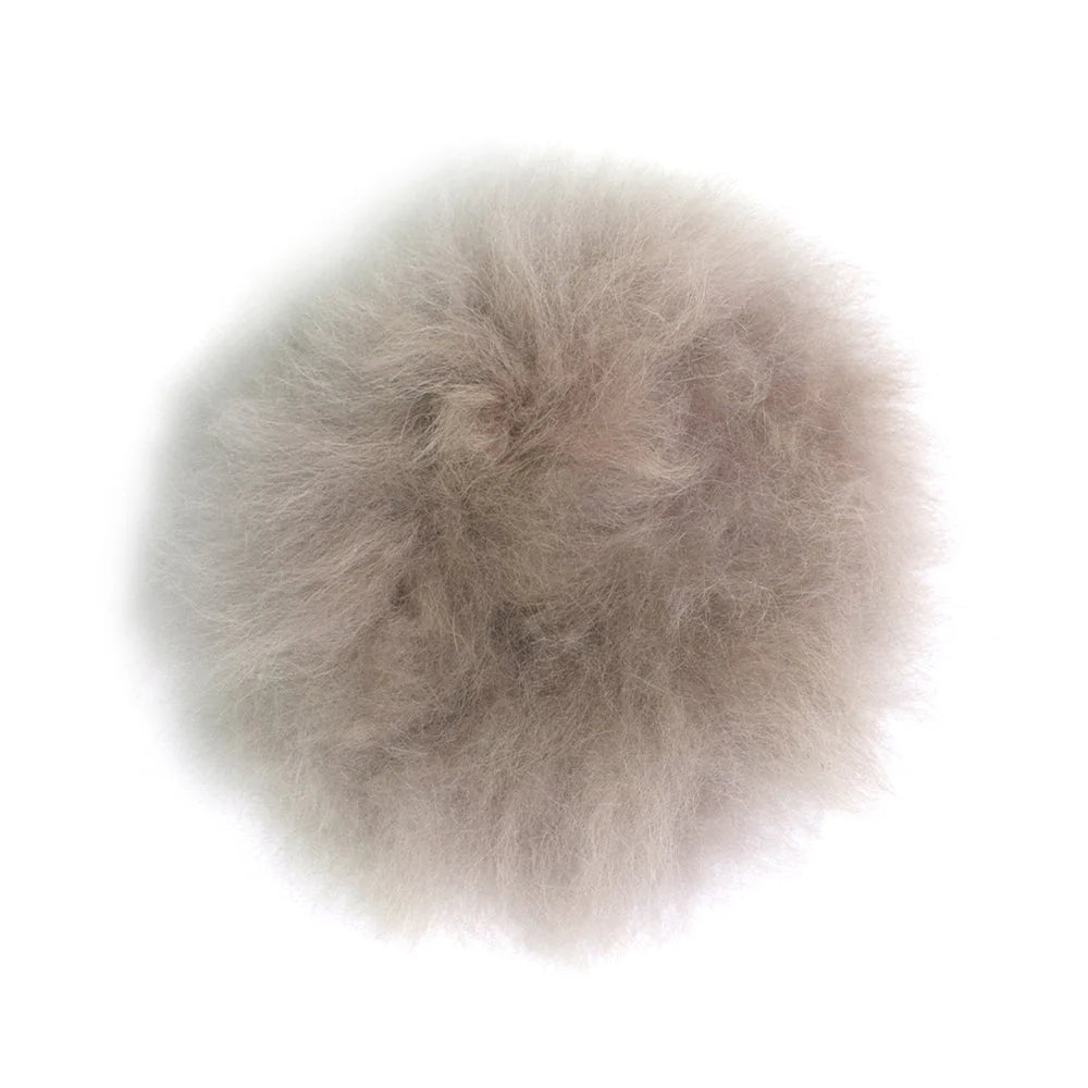 Alpaca Natural Pom Pom Tie On