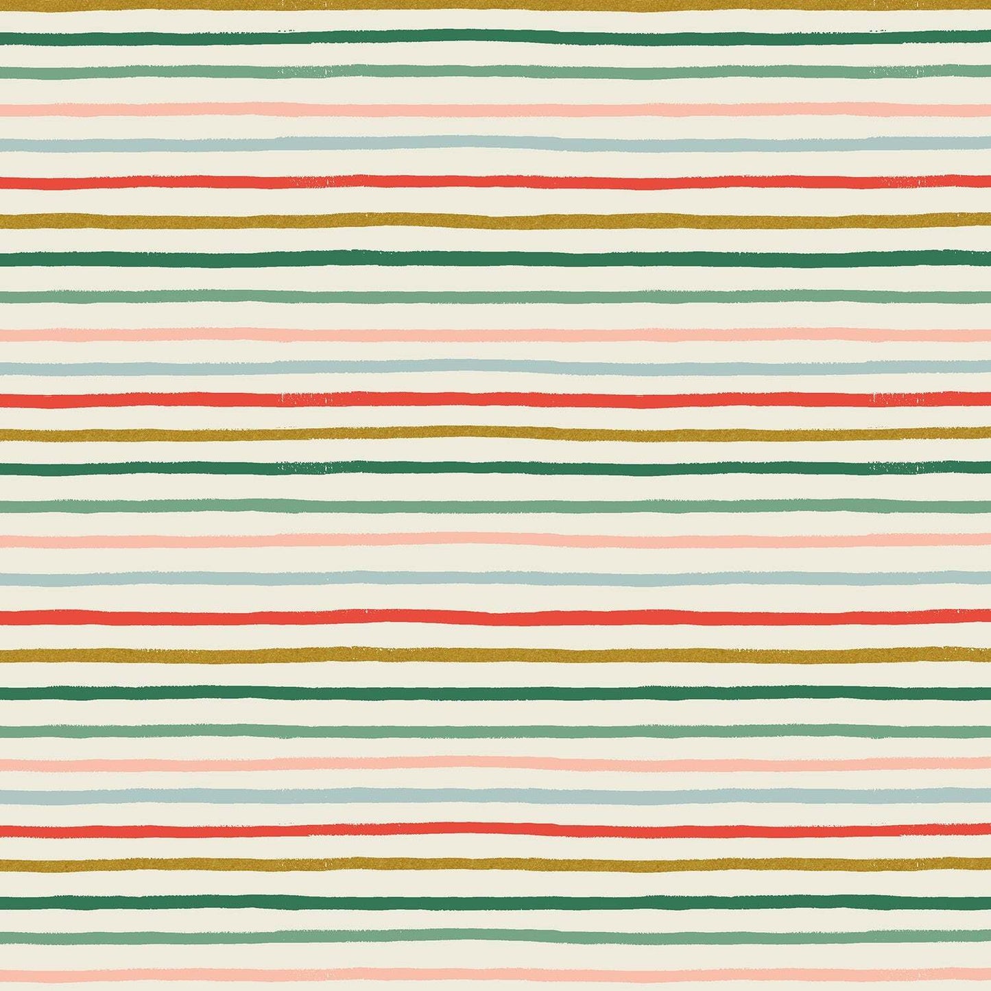 Festive Stripe Multi Metallic