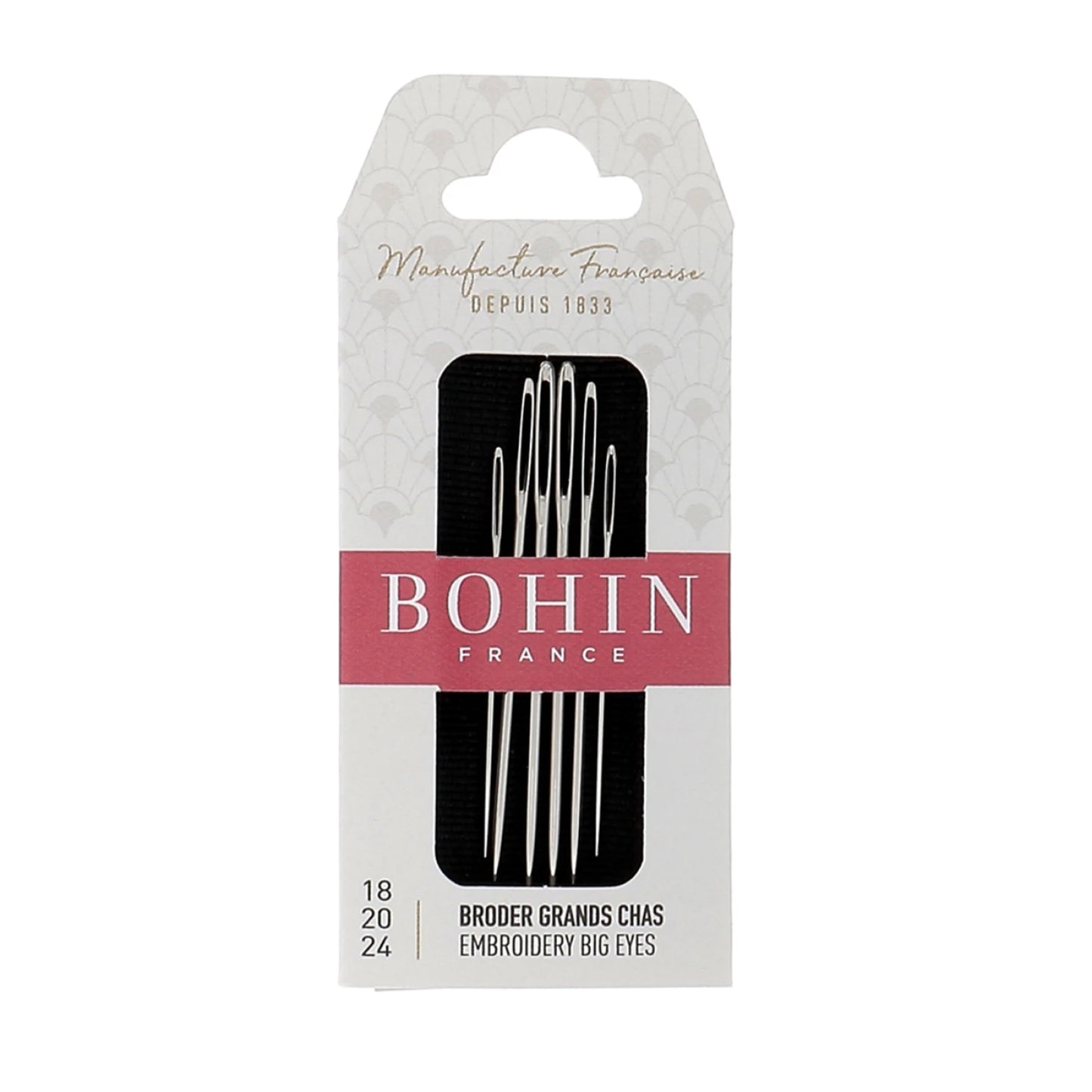 Bohin Embroidery Needles 18, 20, 24