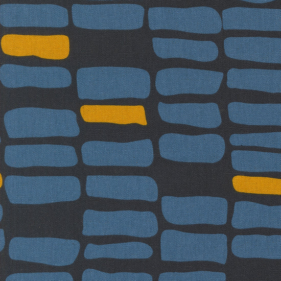 Urban Whisper Mochi Linen - Brushstrokes - Navy