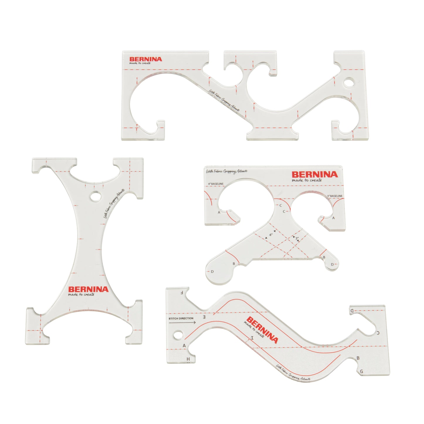 BERNINA Border Ruler Kit, 4 PC Set