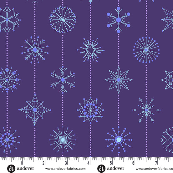 Deco Frost - Snowflakes - Winter Plum