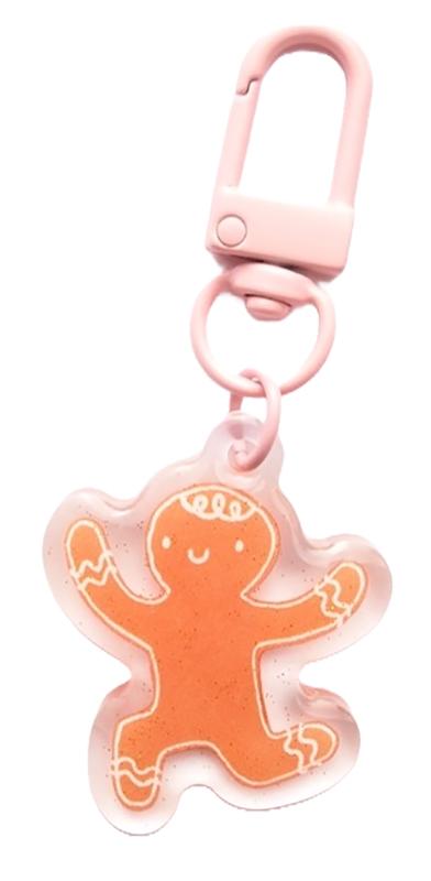 Zipper Glitter Charm Gingerbread