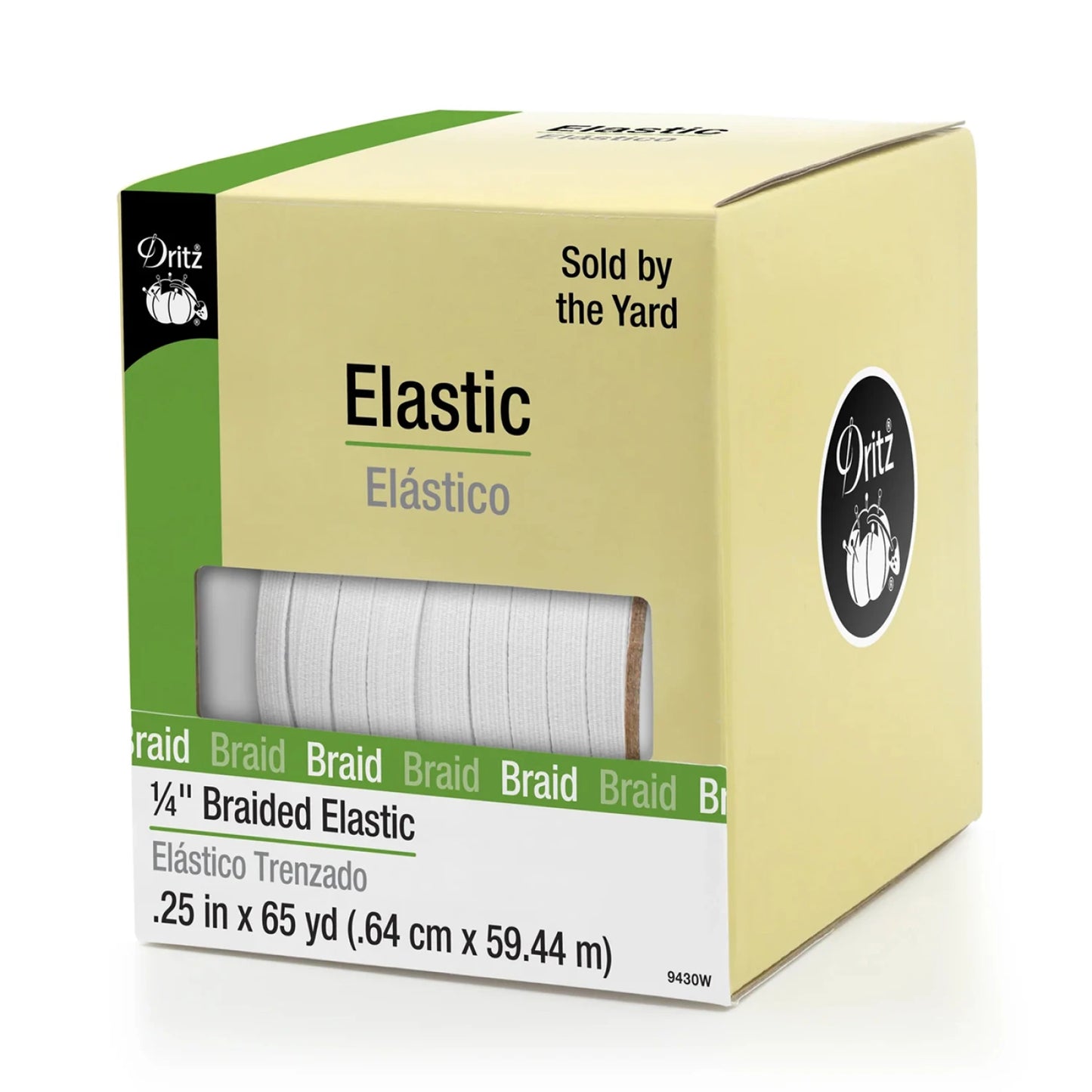 Dritz 1/4" Braided Elastic