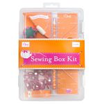 Sewing Box Kit, Orange Pink,