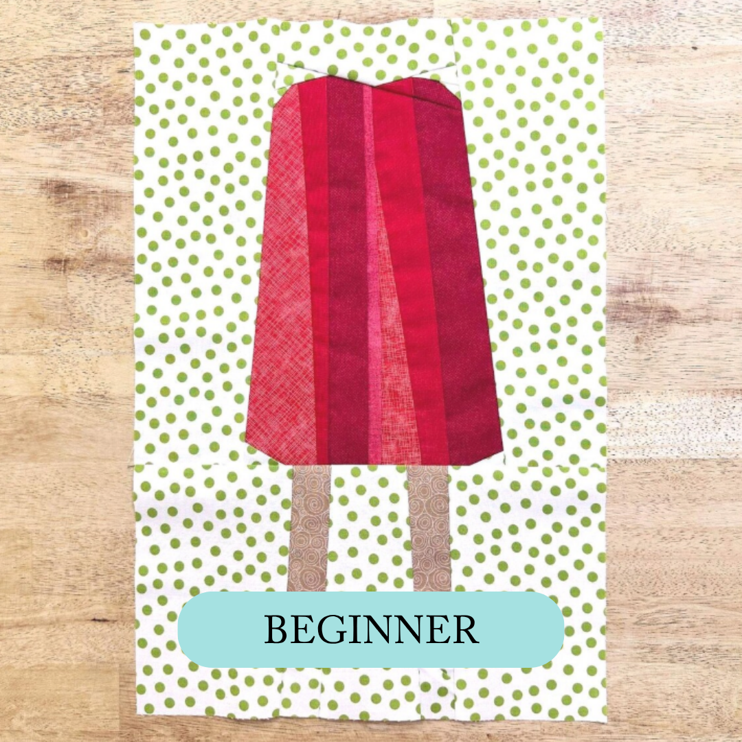 06/18* Beginner Paper Piecing: Double Popsicle FPP