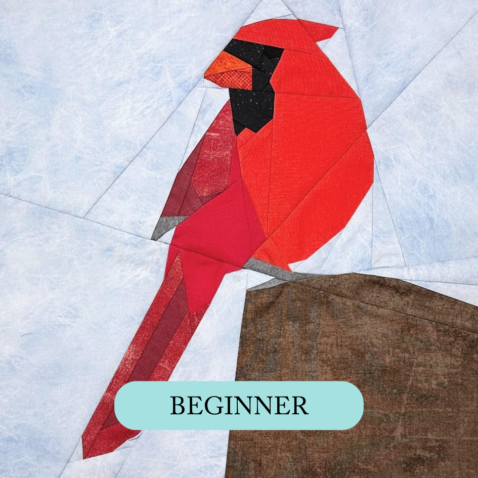 11/06* Beginner Foundation Paper Piecing: Cardinal