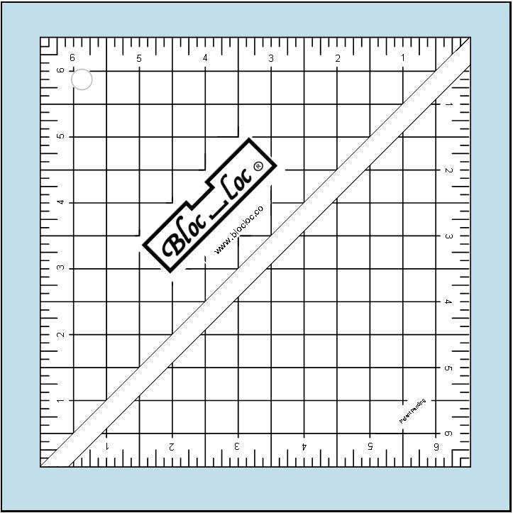 6.5" Half Square Triangle Ruler