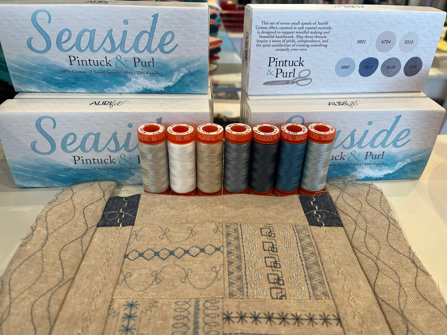 Seaside Exclusive Aurifil Thread Set