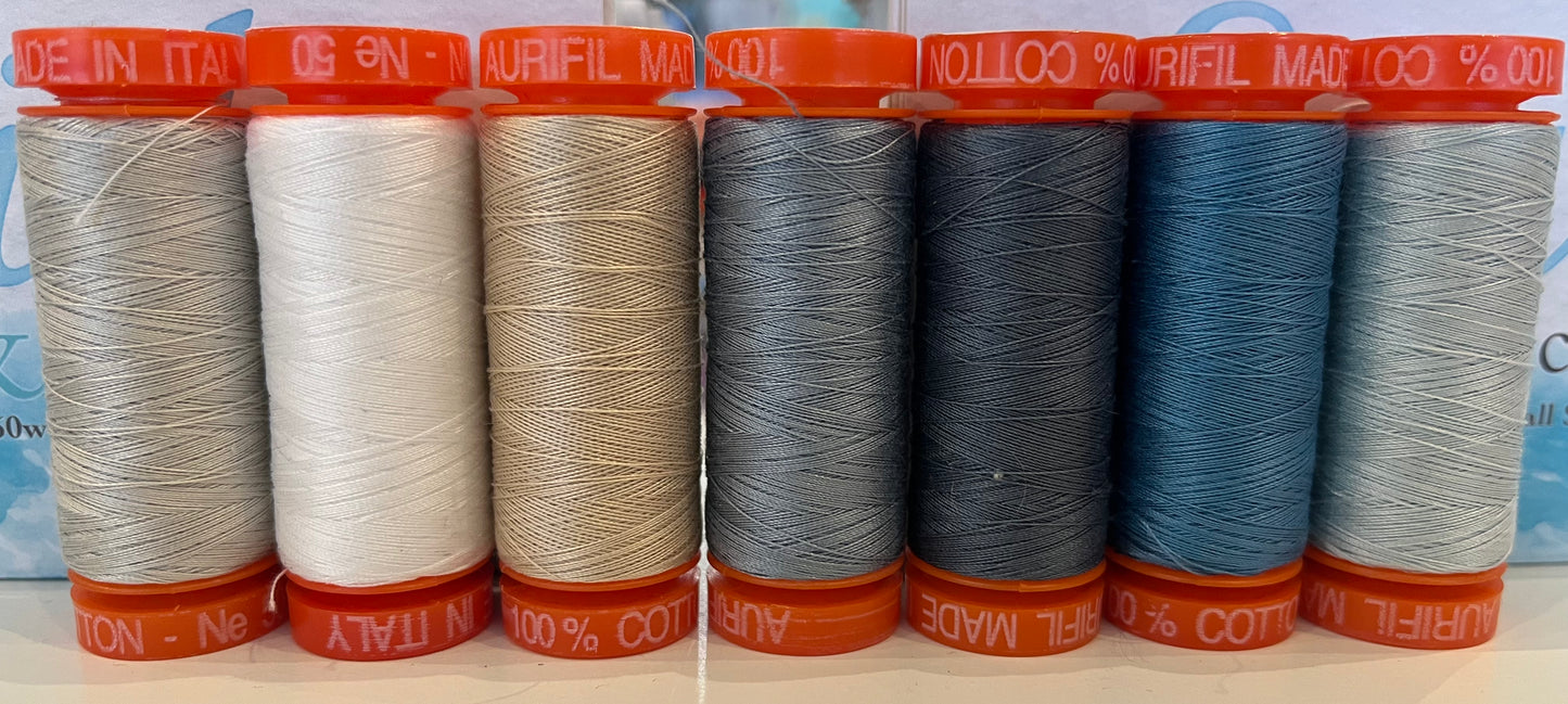 Seaside Exclusive Aurifil Thread Set