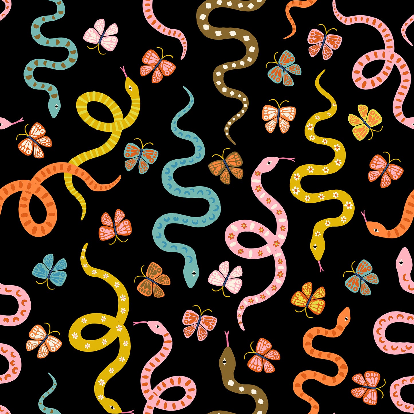 Ooh Lucky Lucky - Garden Snake - Black