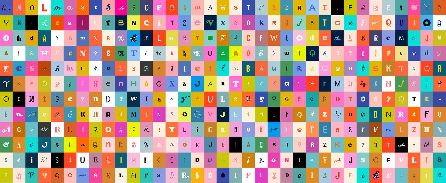 Selvedge Magic - Letters - Multi