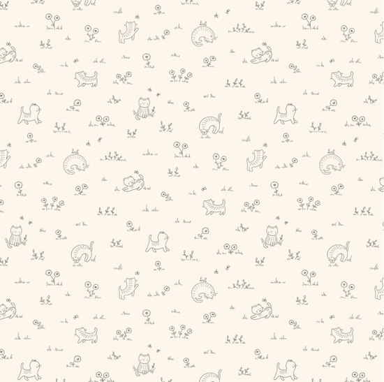 Kitten Fun - Playful Tonal - Cream