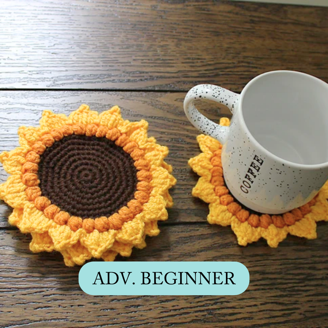 08/11 Crochet Sunflower Coaster