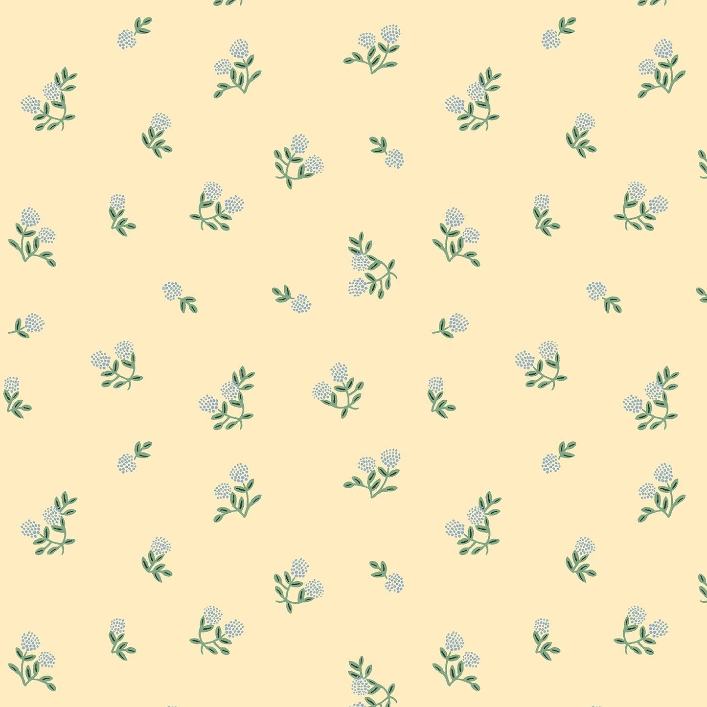 Home Sweet Home - Ditsy Hydrangea - Butter