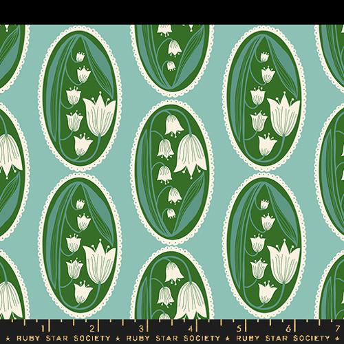 Endpaper - Vintage Flowers Frame - Light Green