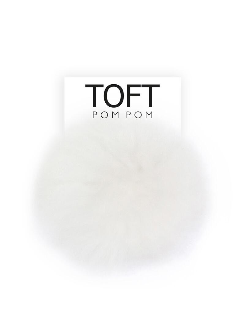 Alpaca Fur Natural Pom Pom Snap On