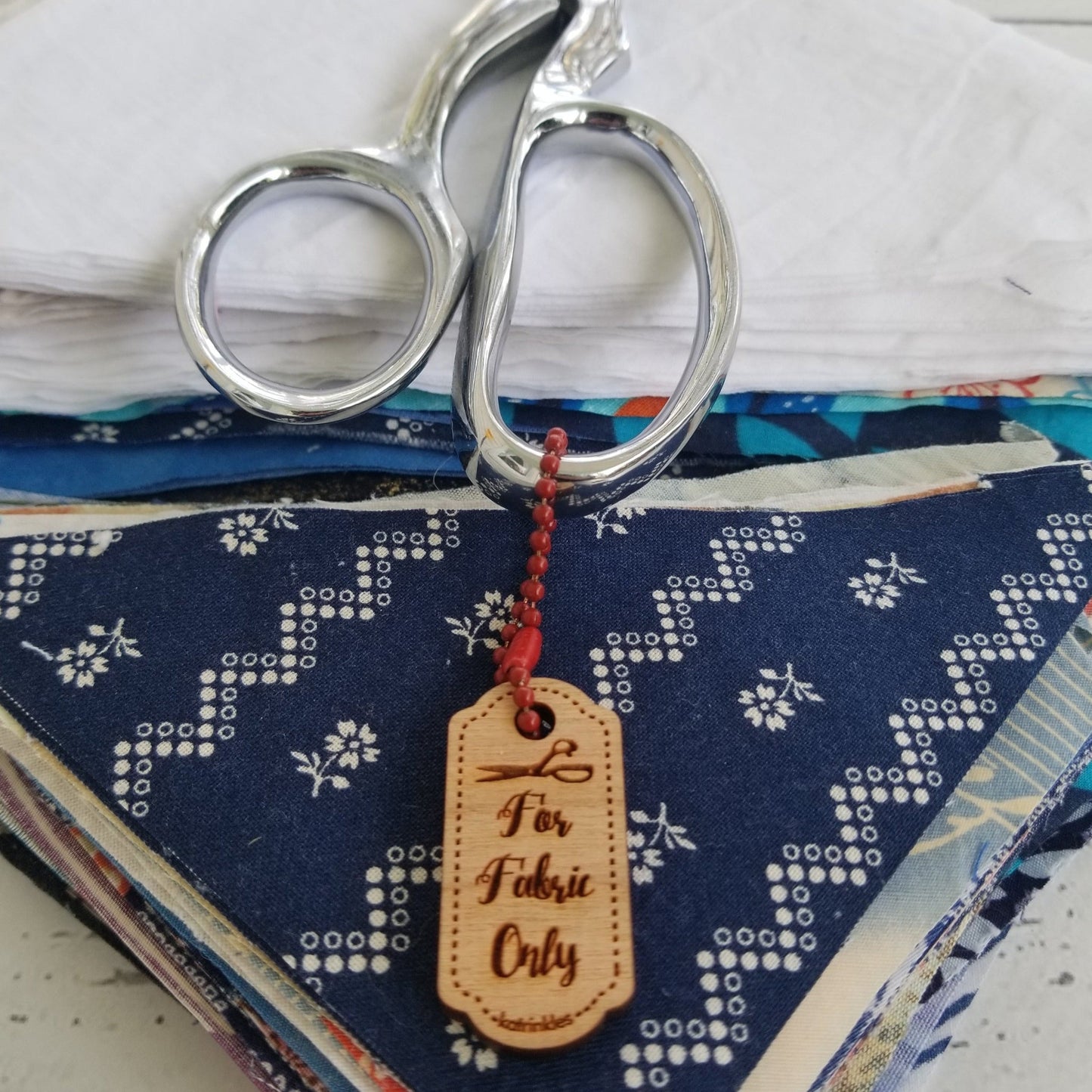 For Fabric Only Scissor Tag