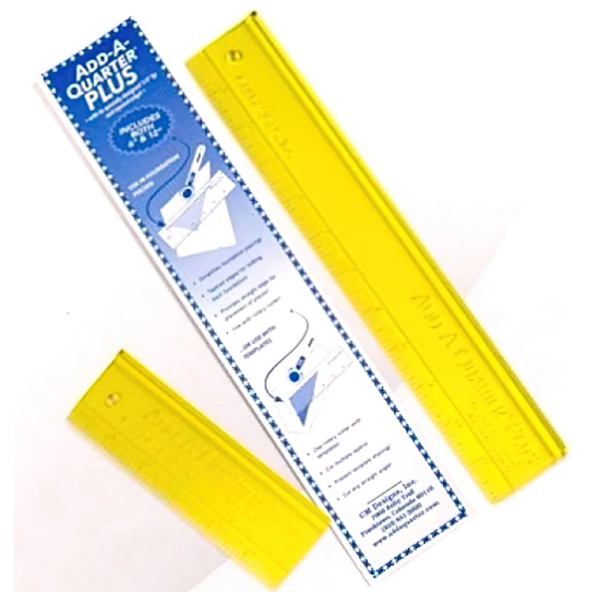 Add-A-Quarter Plus 12" ruler