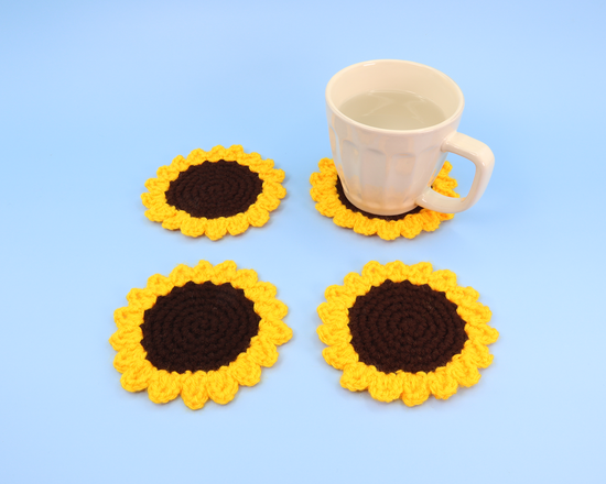 06/24 Learn to Crochet: Sunflower Coaster