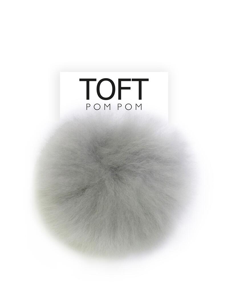 Alpaca Fur Natural Pom Pom Snap On
