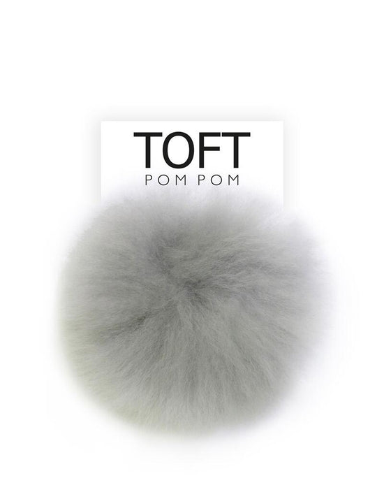 Alpaca Fur Natural Pom Pom Snap On