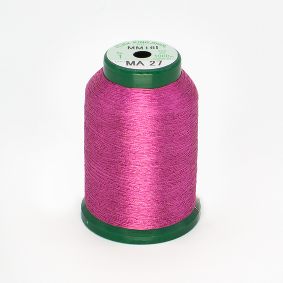KingStar Metallic Embroidery Thread - Fuchsia (MA 27)