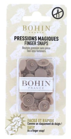 Plastic Finger Snaps - 1/2" Beige