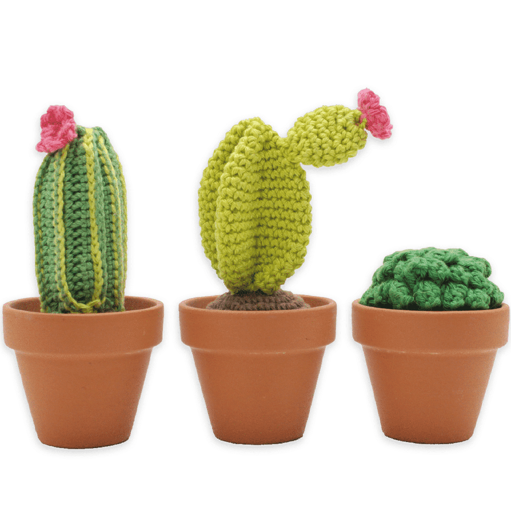 Crochet Potted Cacti