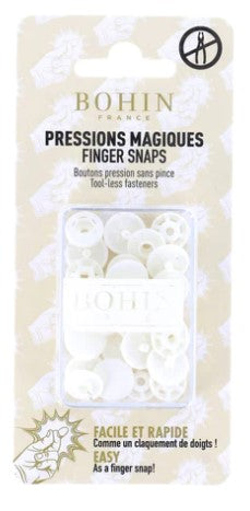 Plastic Finger Snap - 1/2" White