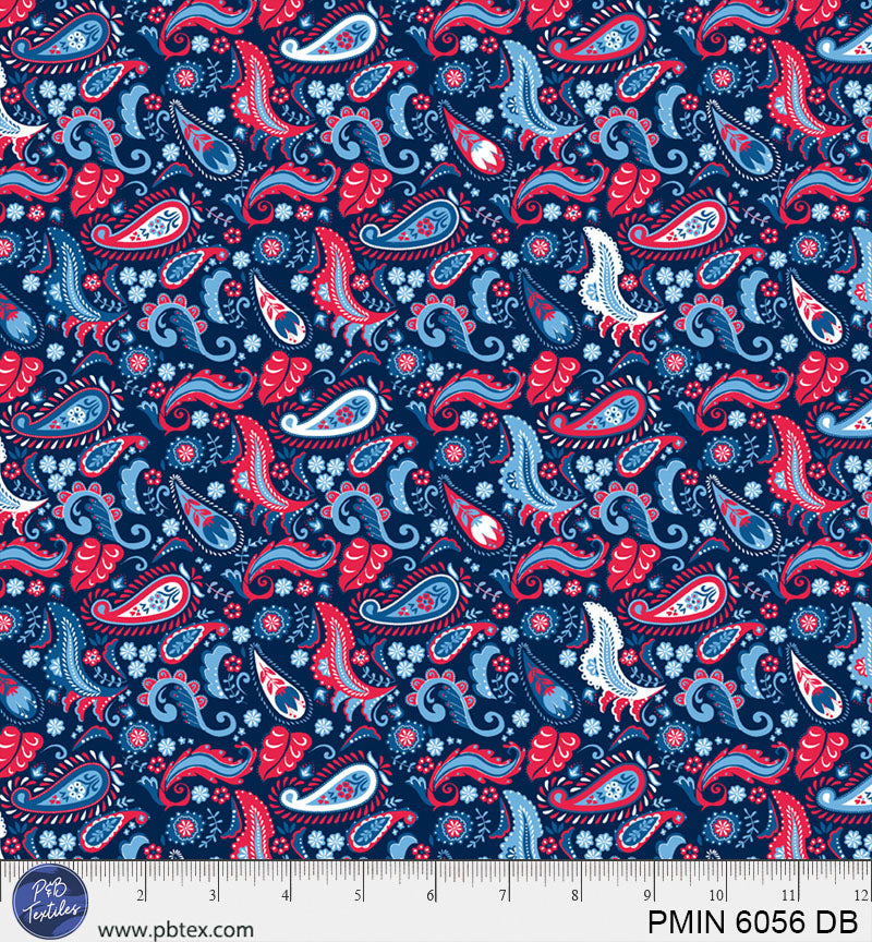 Patriotic Minis - Patriotic Paisley