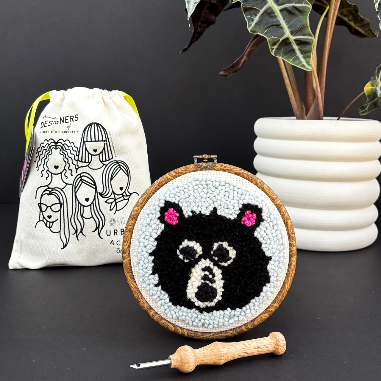 Punch Needle Kit Bear