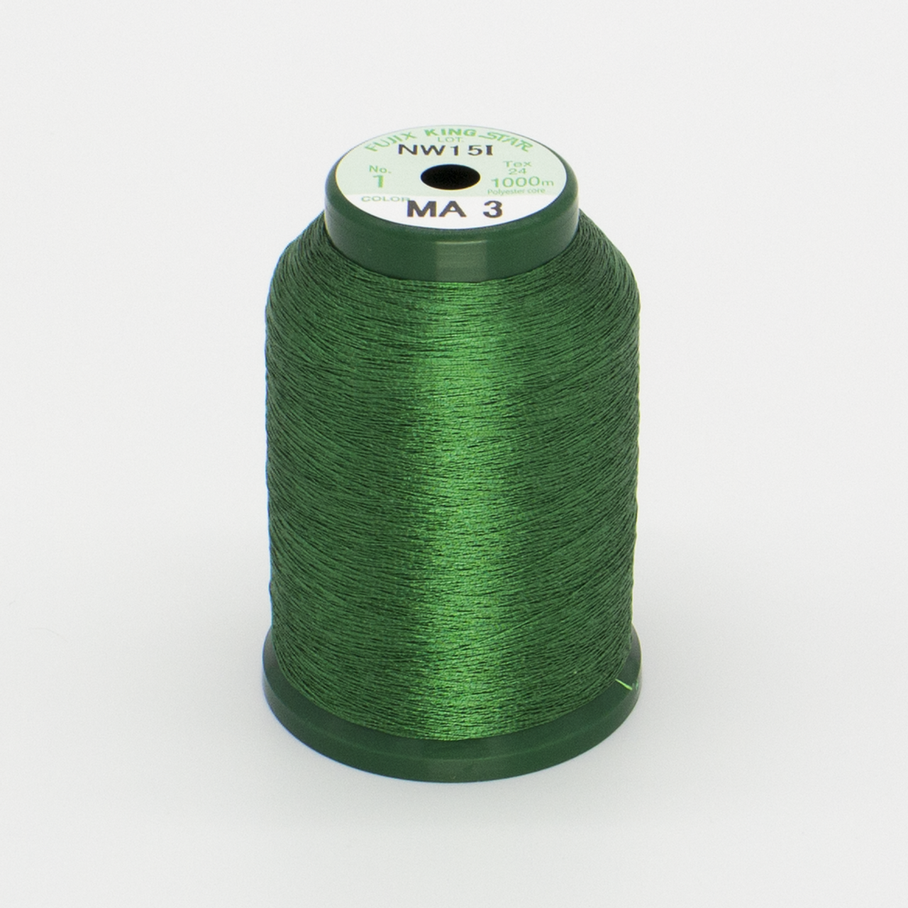 KingStar Metallic Embroidery Thread - Green (MA3)