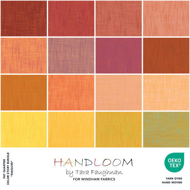 16pk Handloom Fat Quarters - Daiquiri