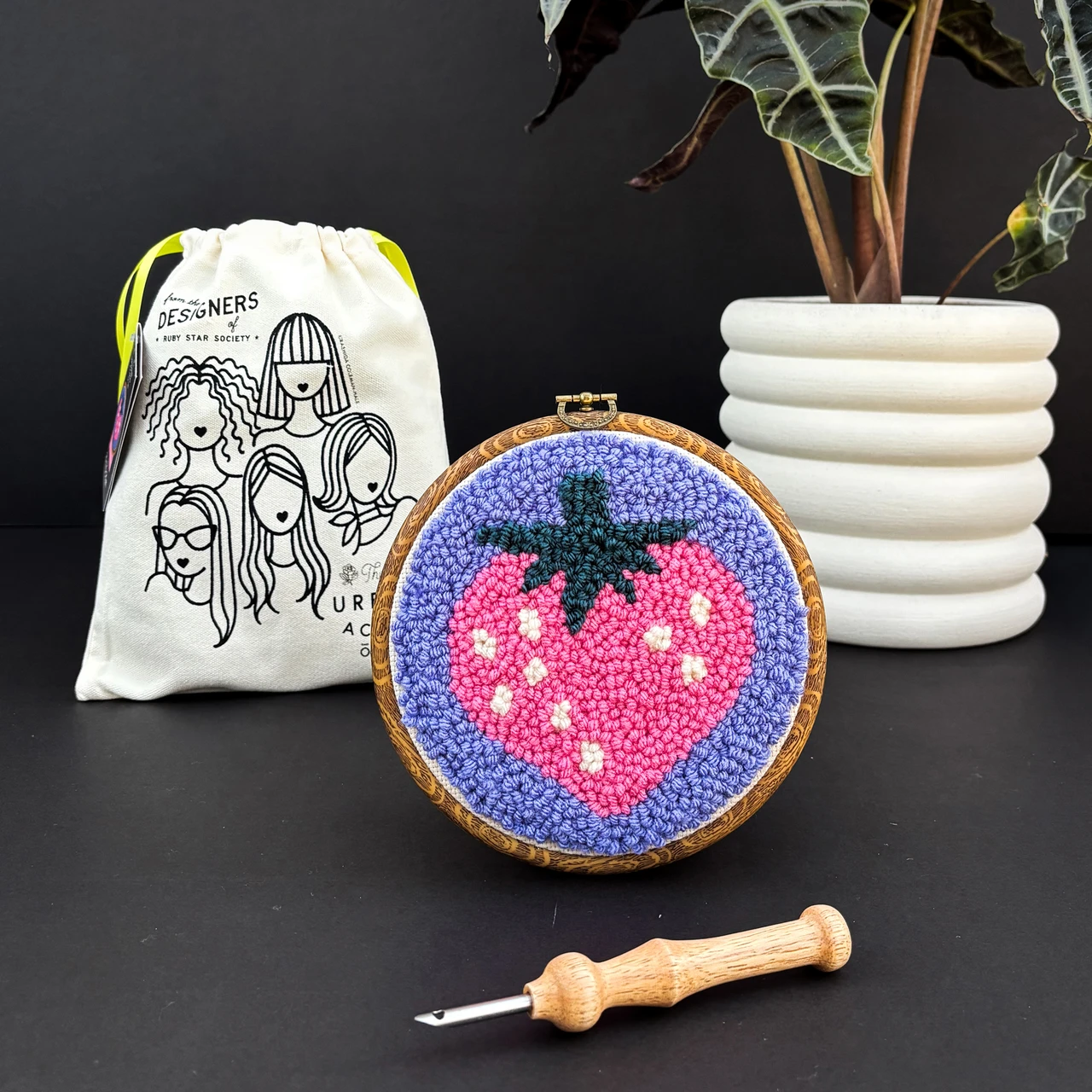 Punch Needle Kit Strawberry Kimberly Kight
