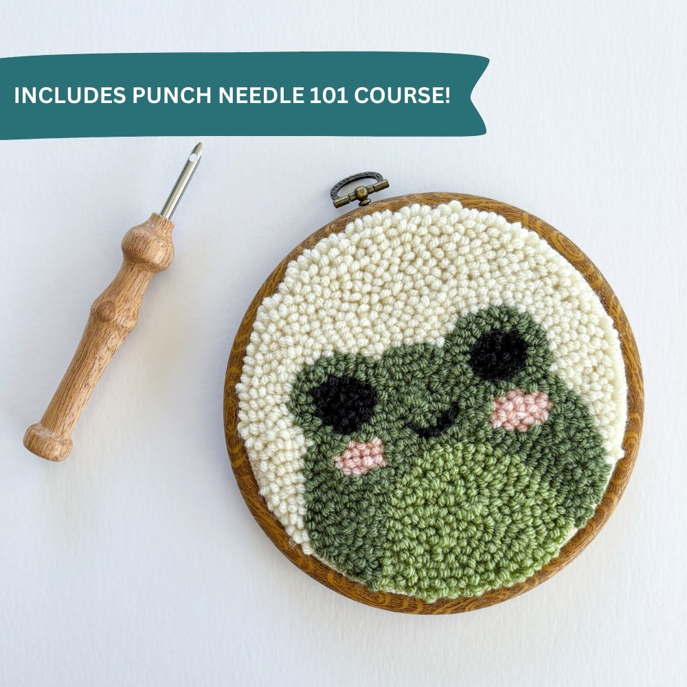 Punch Needle Kit - Happy Frog