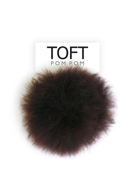 Alpaca Fur Natural Pom Pom Snap On