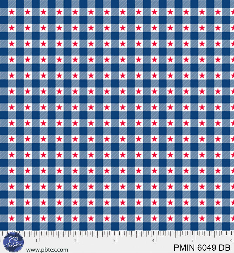 Patriotic Minis - Star Plaid