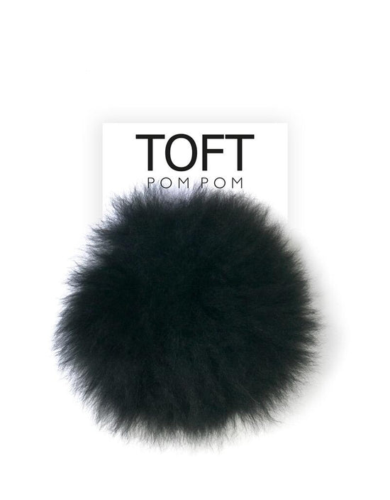 Alpaca Fur Natural Pom Pom Snap On