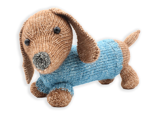 Ria the Knit Dachshund