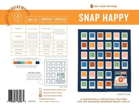 Snap Happy Quilt Pattern