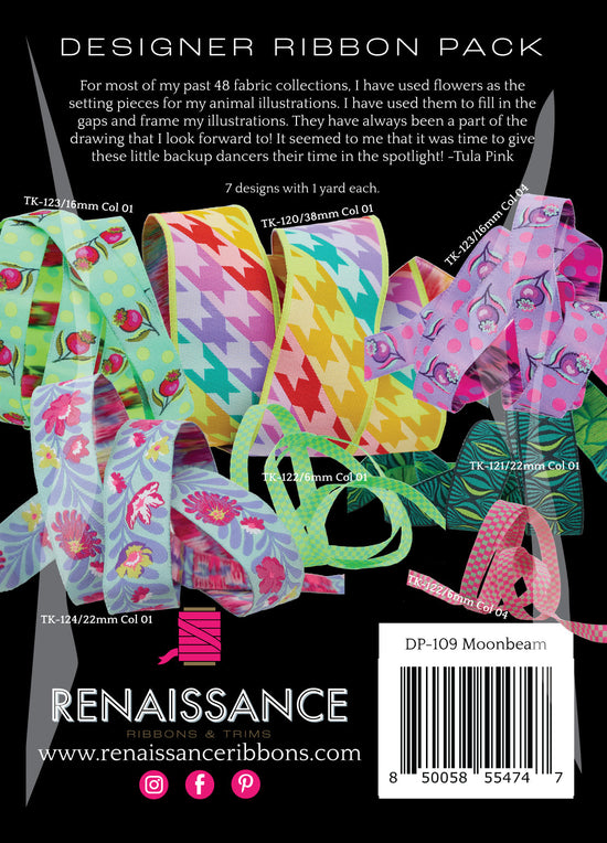 Untamed - Moonbeam - Designer Ribbon 7pk