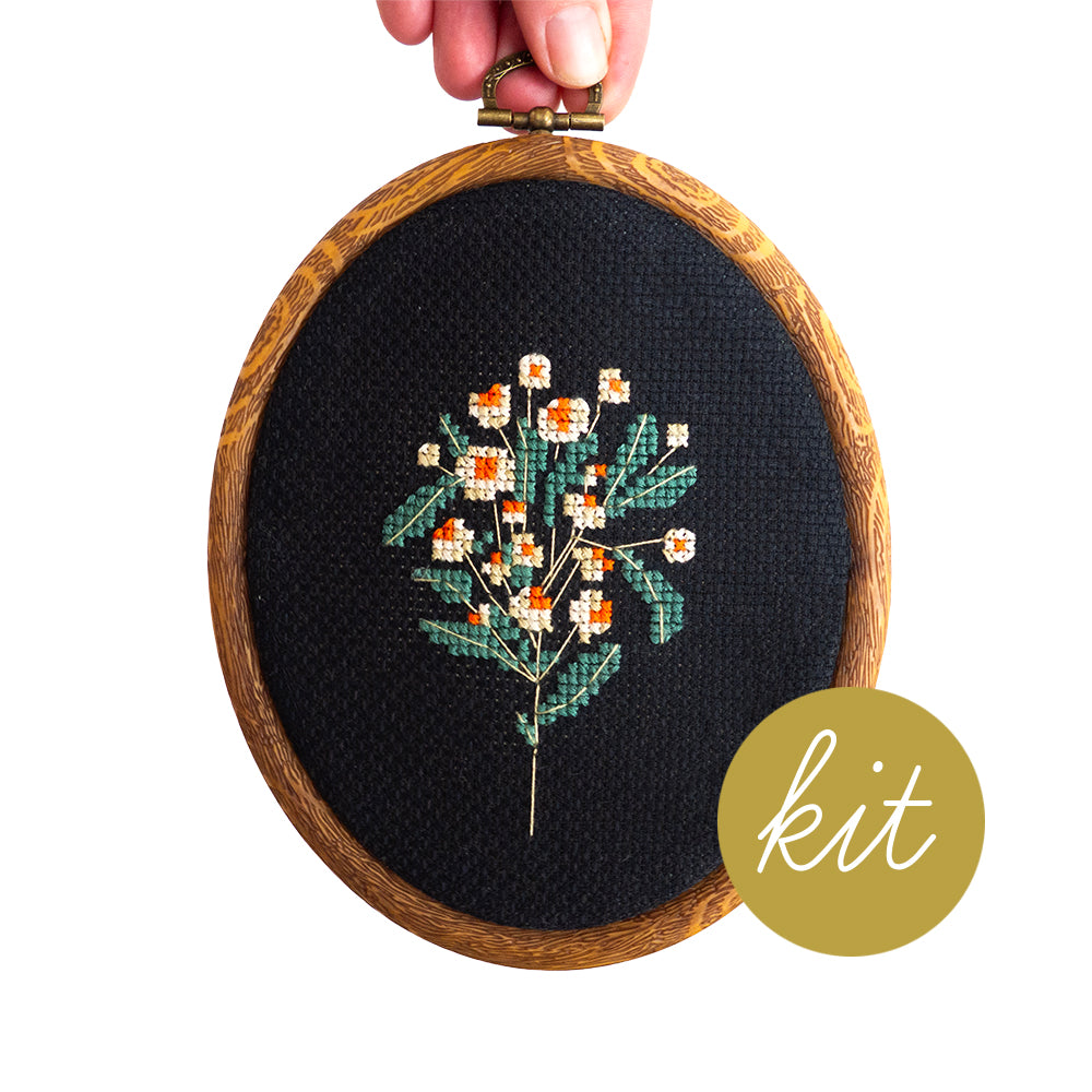 Moonlit Daisy Cross Stitch Kit