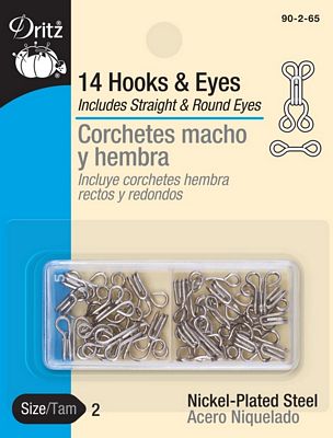 Hooks and Eyes Size 2