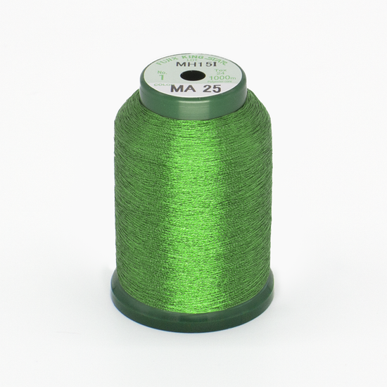 KingStar Metallic Embroidery Thread - Leaf Green (MA25)