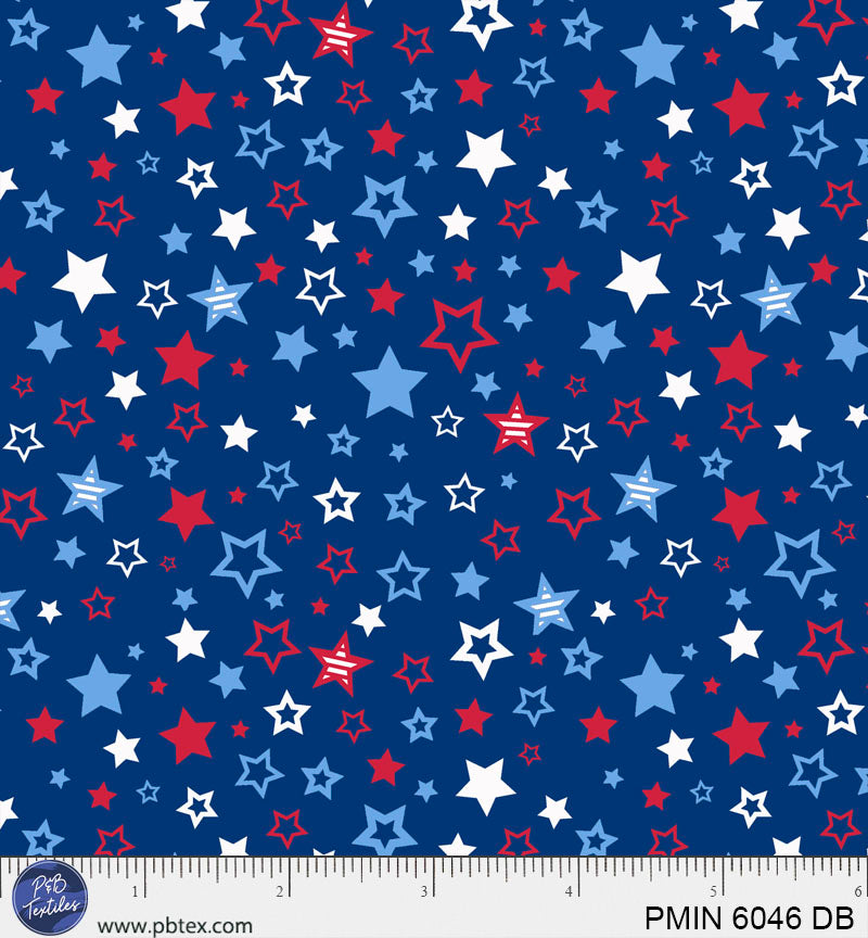 Patriotic Minis - Tossed Stars